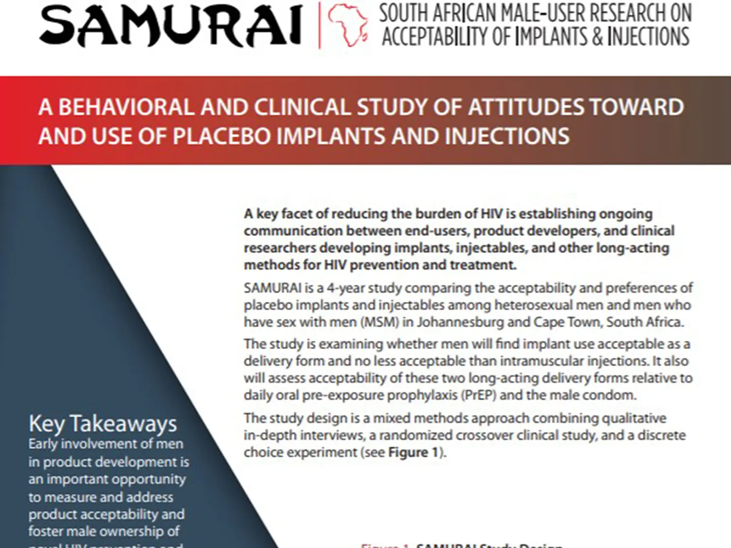 Front cover of the PDF version of the SAMURAI study from Women's Global Health Imperative