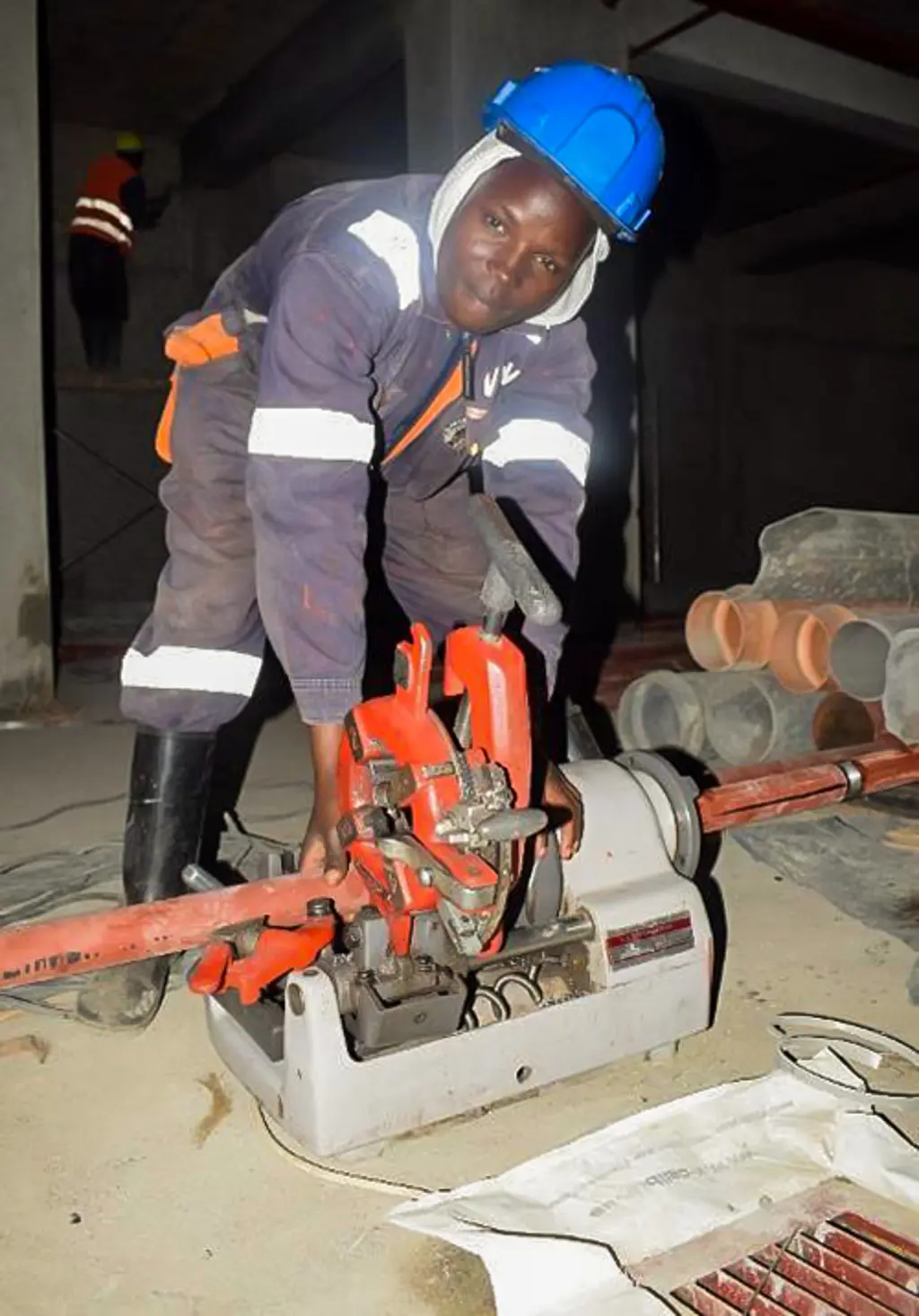 Catherine Wanyonyi trained as a plumber through the K-YES program.