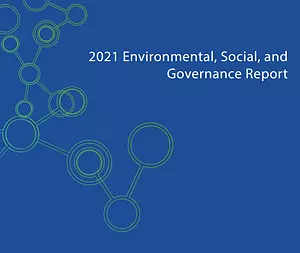 Cover image of the 2021 Environmental, Social, and Governance Report