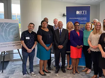 RTI and Caribbean Community Climate Change leaders sign MOU