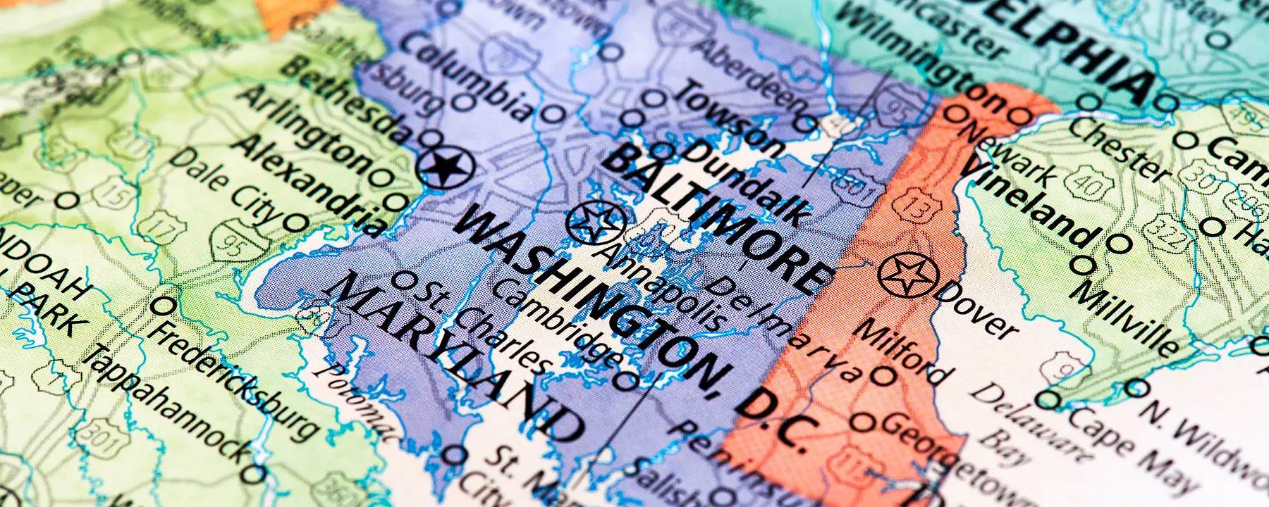 map of Washington DC