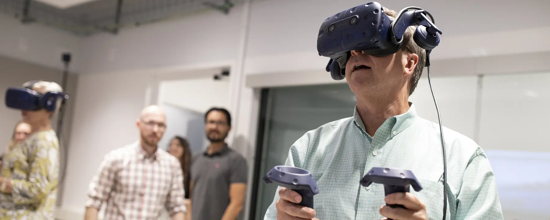 Our executives sample virtual reality