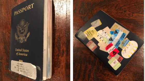 Lisa Rotondo's well-worn passport expiring this year, 2019