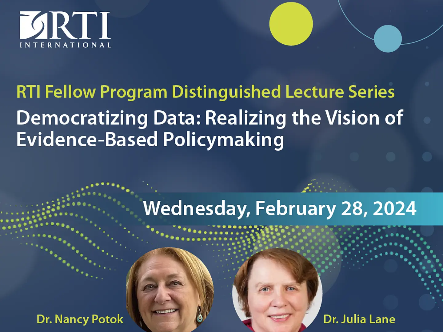 RTI Fellow Program Distinguished Lecture Series February 28, 2024