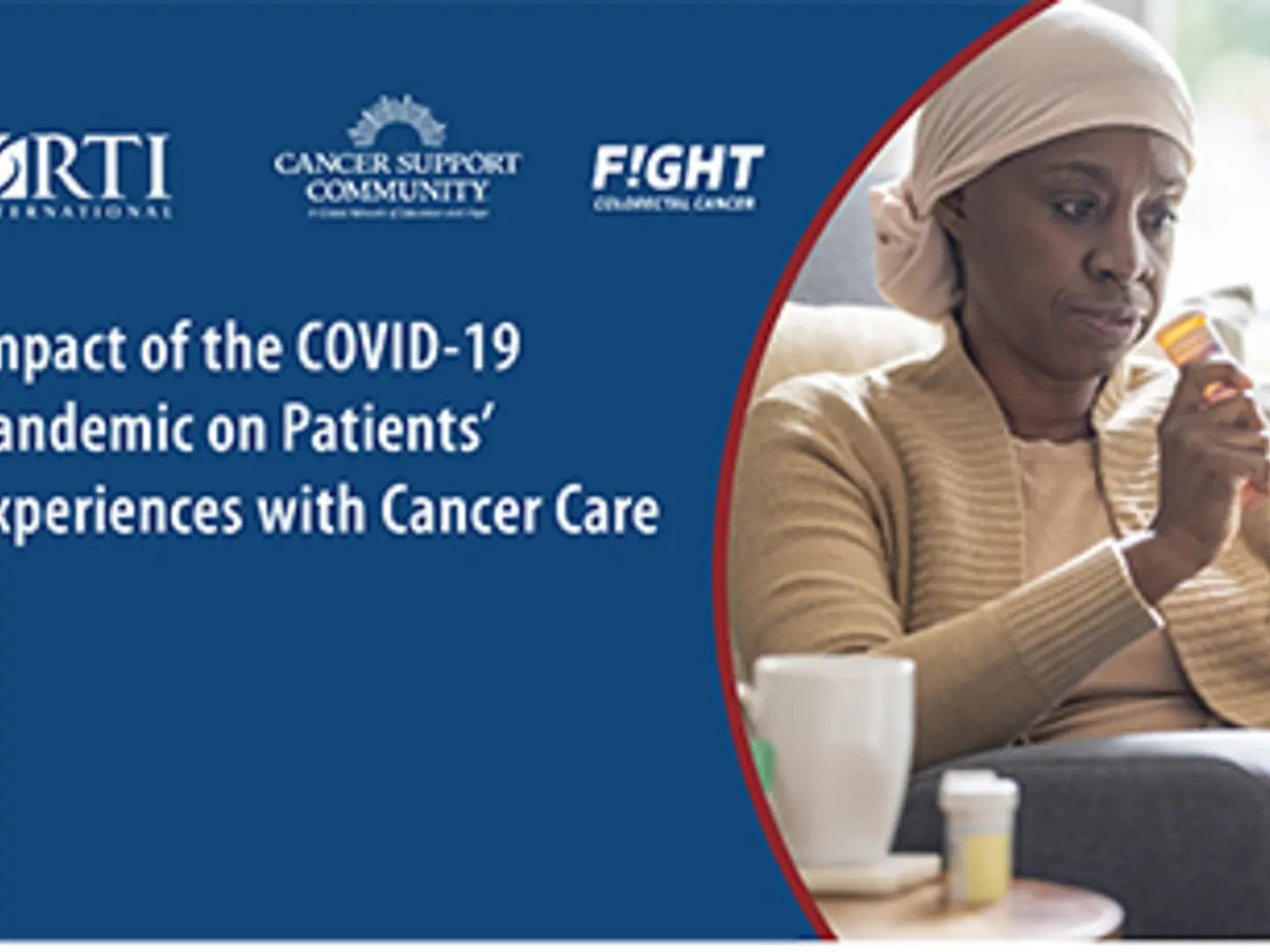 Image of the cover of the research brief "Impact of the COVID-19 Pandemic on Patients' Experiences with Cancer Care."