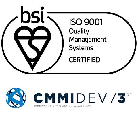 ISO and CMMI marks