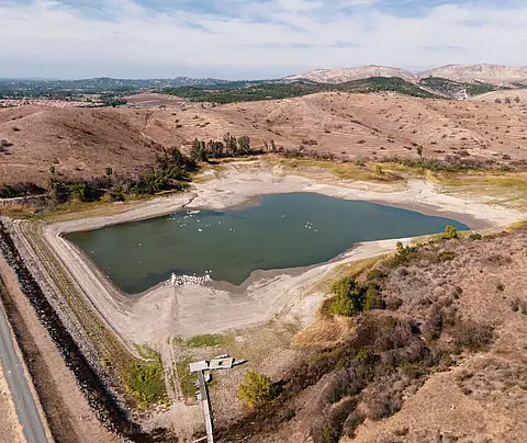 Water reservoir in western U.S.