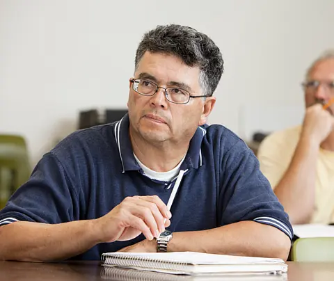 Adult in classroom
